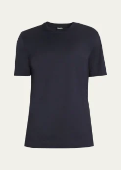 ZEGNAMen's Cotton Jersey Crewneck T-Shirt