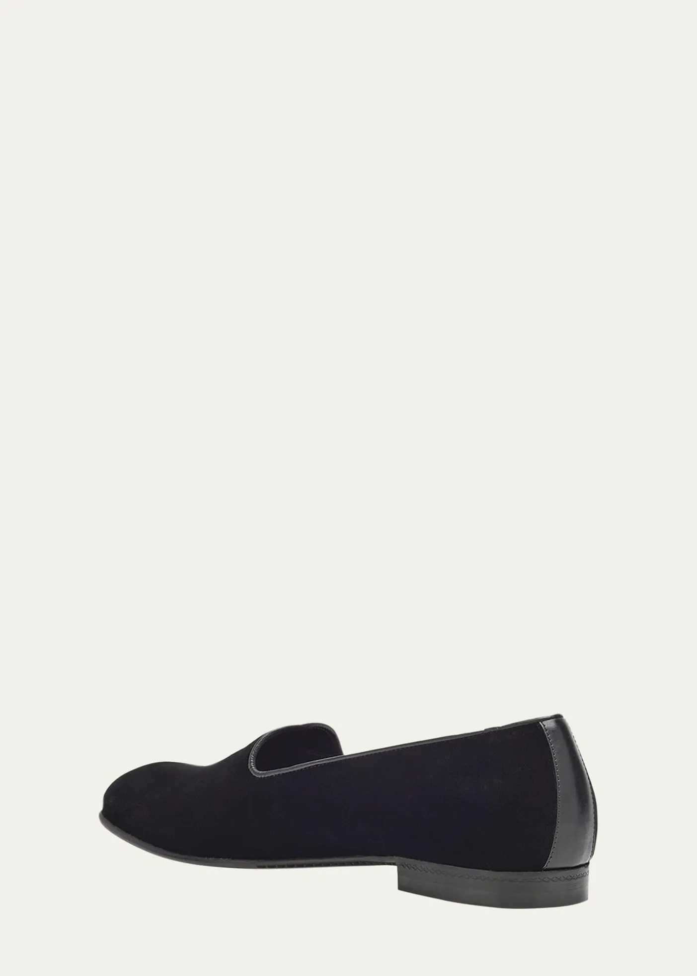 ZEGNAMen's Gala Textile Leather-Trim Loafers