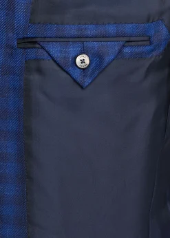 ZEGNAMen's Gingham Check Single-Breasted Sport Coat