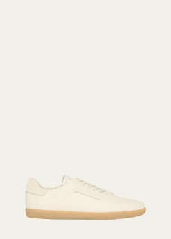 ZEGNAMen's 232 Grained Leather Low-Top Sneakers