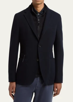 ZEGNAMen's High Performance Jersey Wool and Cotton Jacket