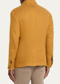 ZEGNAMen's Il Conte Linen-Silk Chore Jacket