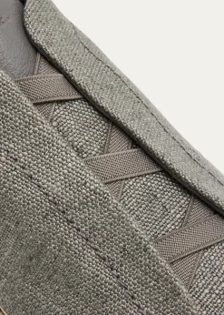 ZEGNAMen's Linen-Blend Triple Stitch Espadrilles