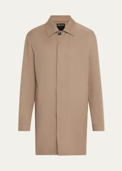 ZEGNAMen's Microfiber Raincoat
