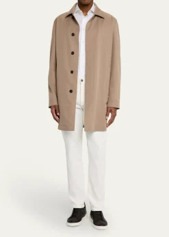 ZEGNAMen's Microfiber Raincoat