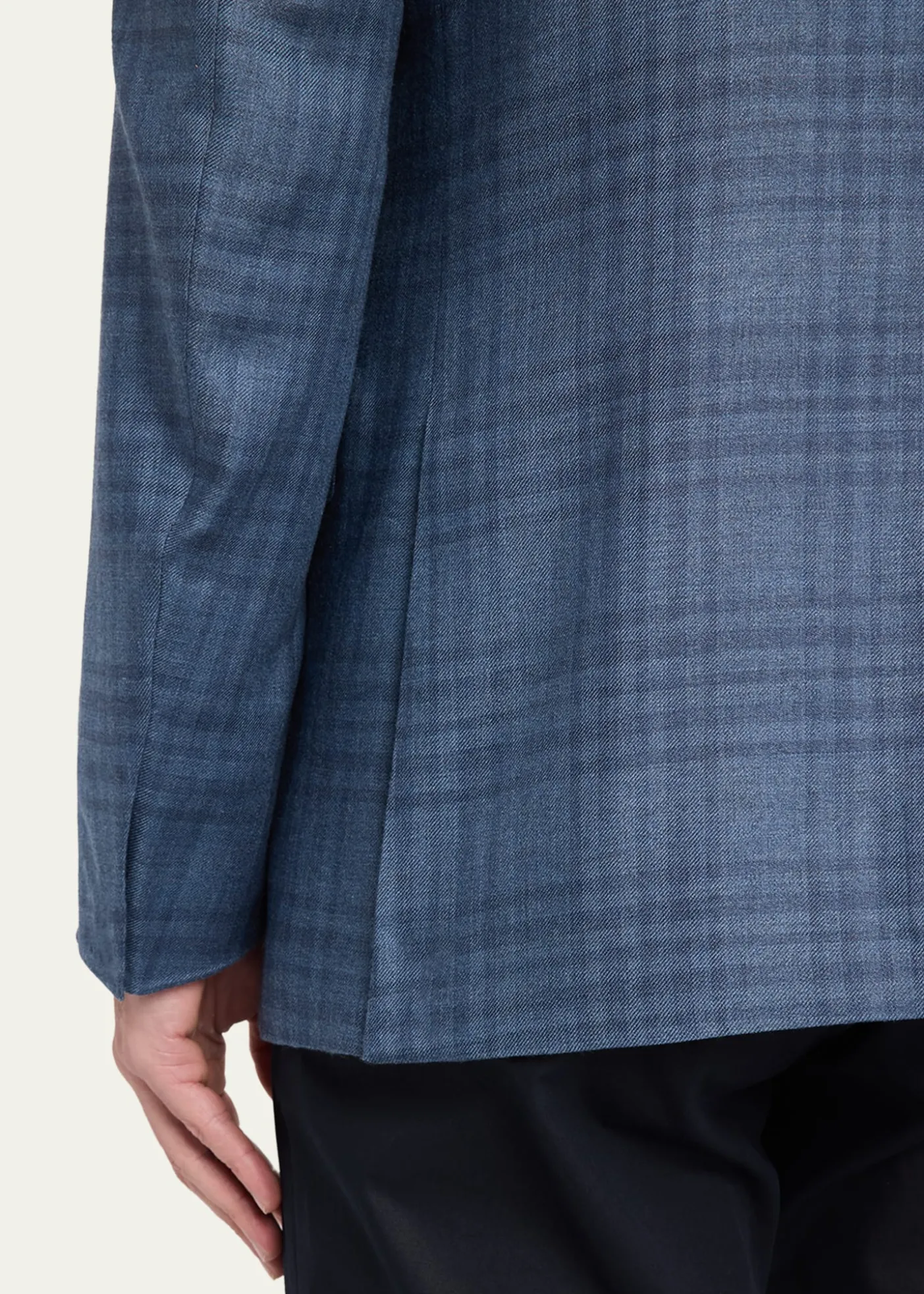 ZEGNAMen's Plaid Cashmere and Silk Single-Breasted Sport Coat