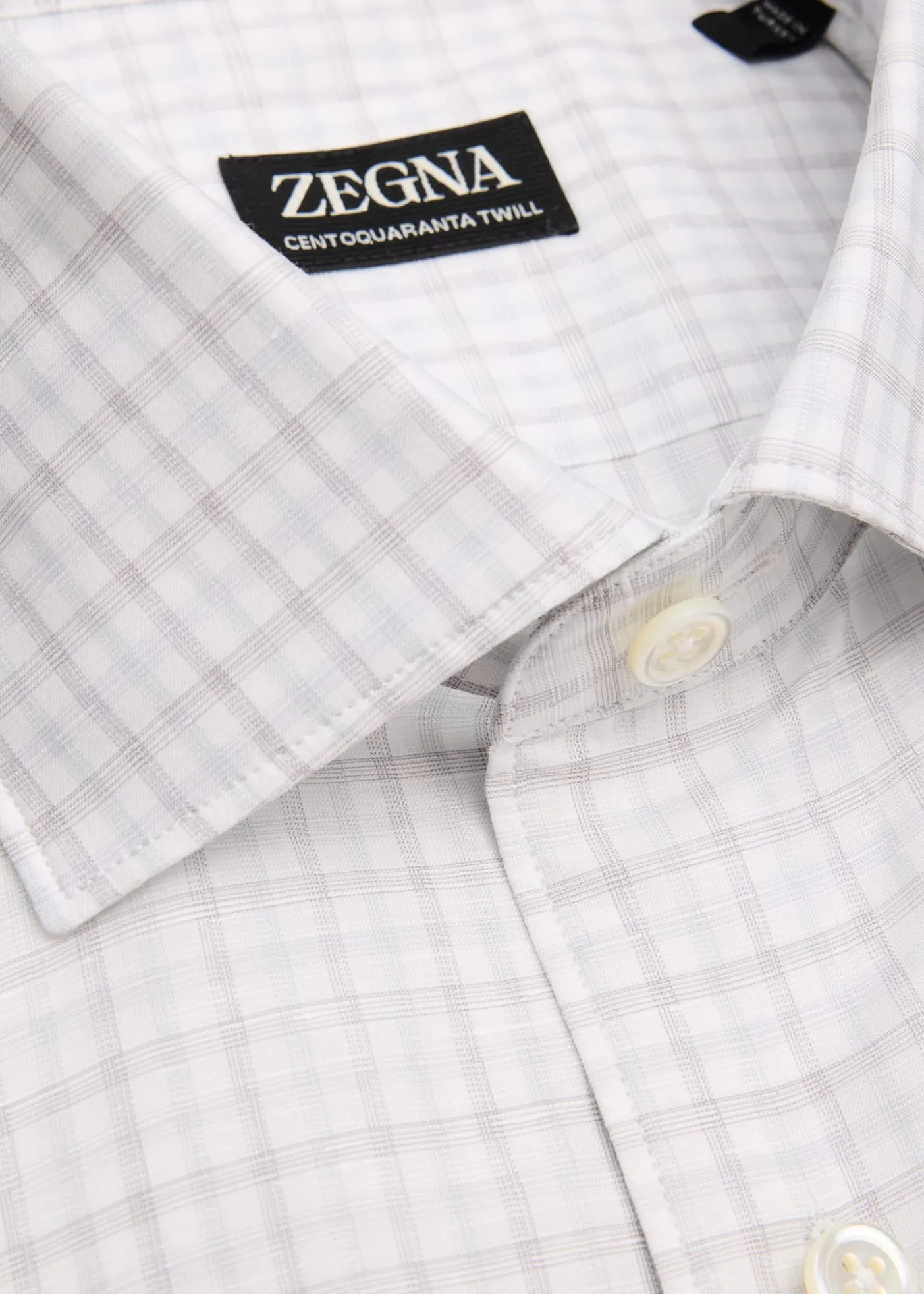 ZEGNAMen's Plaid Cotton-Linen Shirt