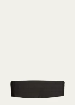 ZEGNAMen's Pleated Silk Cummerbund