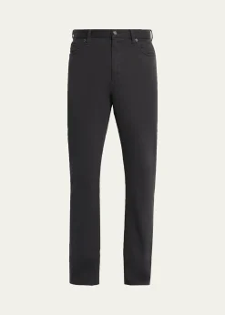 ZEGNAMen's Stretch Gabardine Slim Five-Pocket Pants