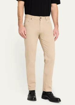ZEGNAMen's Stretch Gabardine Slim Five-Pocket Pants