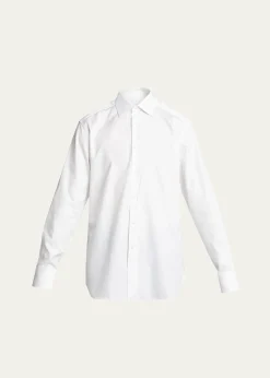 ZEGNAMen's Trofeo Solid Regular-Fit Dress Shirt