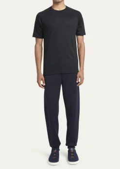ZEGNAMen's Wool-Stretch Crewneck T-Shirt