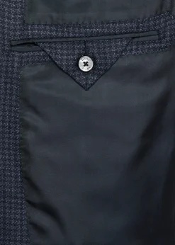 ZEGNAMen's Woven Houndstooth Single-Breasted Sport Coat