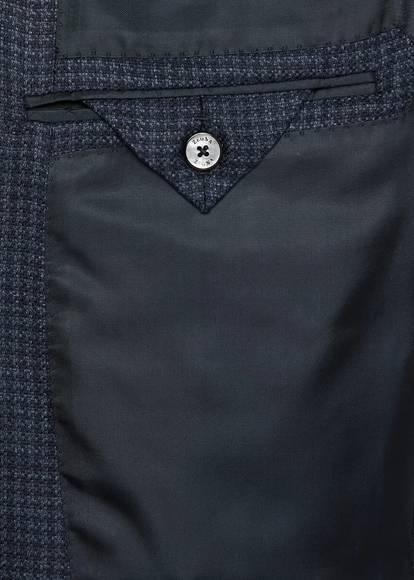 ZEGNAMen's Woven Houndstooth Single-Breasted Sport Coat