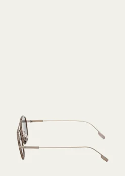 ZEGNAOrizzonte I Titanium Aviator Sunglasses