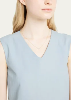 Zoe Lev JewelryDiamond Asymmetrical Initial Necklace, B